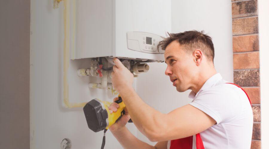 Local tankless water heater installation in Portland, OH